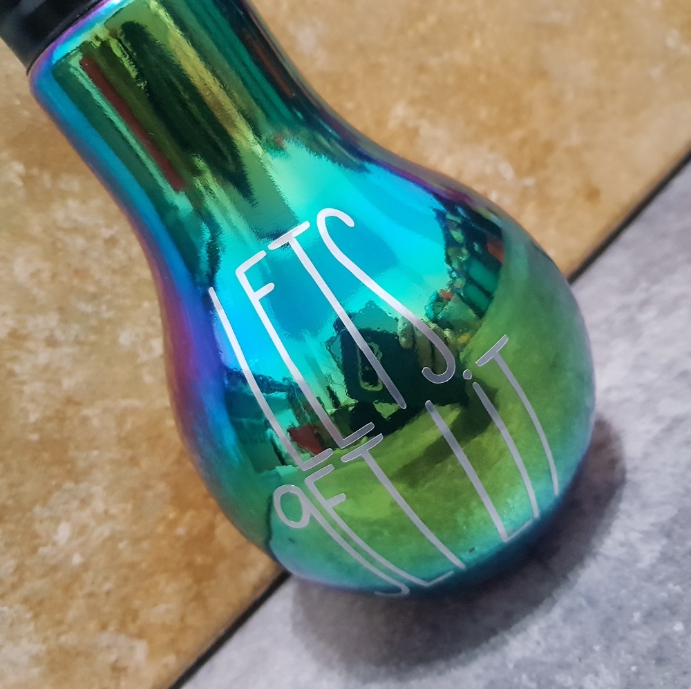 Handcrafted Rainbow Glass Light Bulb Cup - Picture 4 of 5